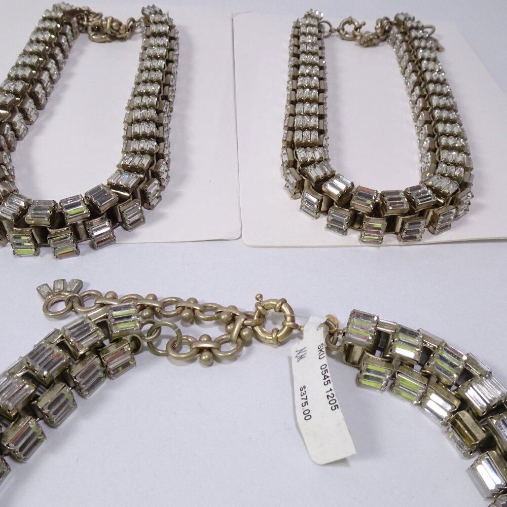 NWT Neiman Marcus Lee Angel Neiman Marcus Baguette Chain Necklace 496 - Picture 3 of 5